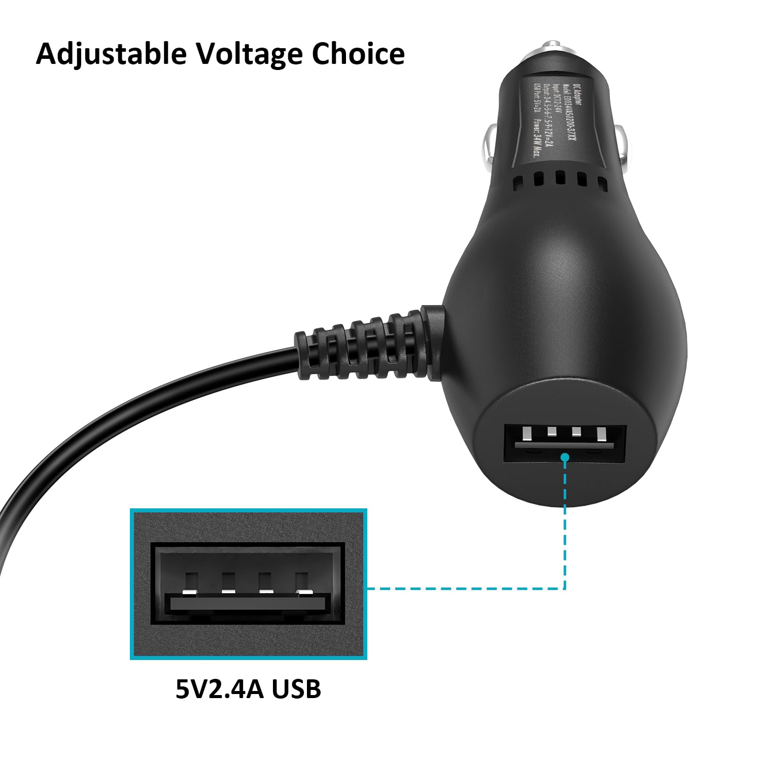 Amazon.co.jp: POWSEED DC12V 車用 12W ユニバーサル電源アダプター 胸